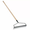 Corona 60 Garden Bow Rake, 16 Tines, 16 Tempered Head, Ash Wood Handle (60)