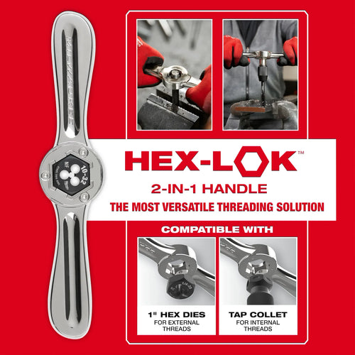 Milwaukee Hex-LOK™ 2-in-1 Tap and Die Threading Handle