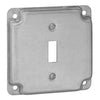 ABB Steel City Square Metal Electrical Box Cover for Single Toggle Switch Receptacle