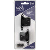 Kasaware KFHI-A-MB2 Selfclose Inset Hinge, 3/8 Matte Black - Pack of 2