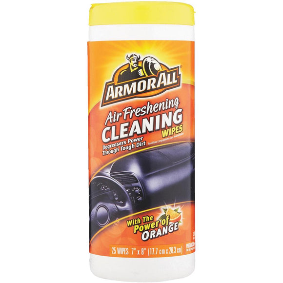 Armor All Air Freshening Cleaning Orange 7 In. x 8 In. Cleaning Wipes (25-Count)