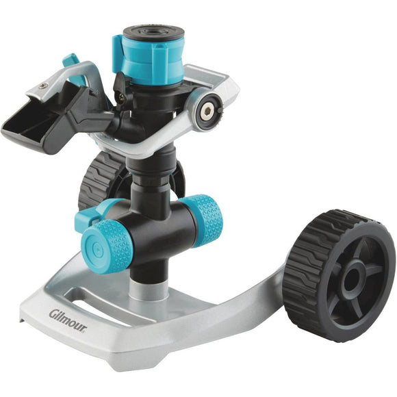 Gilmour Metal Heavy-Duty Impact Sprinkler with Wheel Base