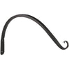 Panacea 12 In. Black Powder-Coated Curved Wrought Iron Hanging Plant Bracket