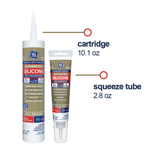 Henkel General Electric Advanced Silicone 2® Kitchen & Bath Sealant (2.8 Oz Squeeze Tube)