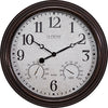 WALL CLOCK 15 IN W/TEMP HUMIDITY
