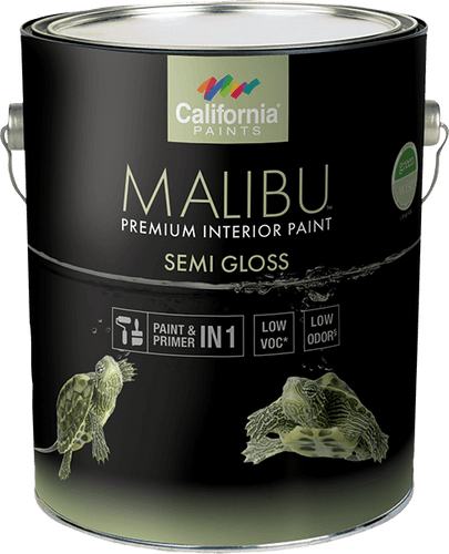 California Products Malibu Premium Interior Paint Semi Gloss Deep Base  - 1 Gallon