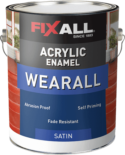 FixAll  Wearall Acrylic Enamel Satin Silver & Gray - 1 Gallon
