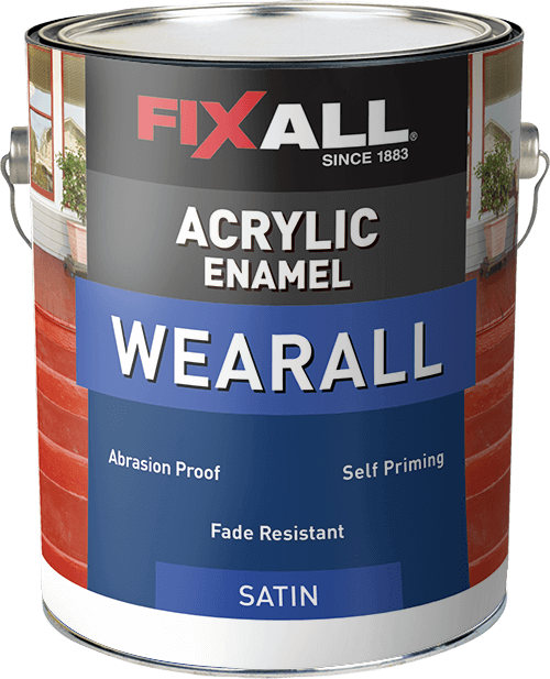 FixAll  Wearall Acrylic Enamel Satin Silver & Gray - 1 Gallon