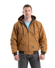 Berne Heritage Duck Hooded Active Work Jacket Large Brown Duck