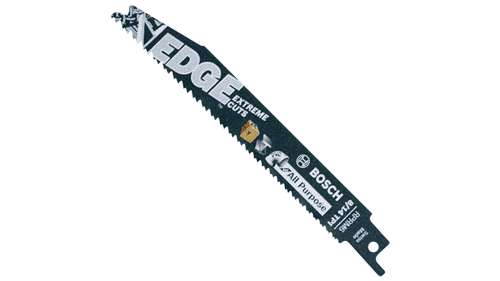 Bosch 5 pc. 6 In. 8/14 TPI Edge Reciprocating Saw Blades for All Purpose