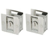 Design House 2-Pack Rectangular Privacy Pocket Door Passage is Finished in Satin Nickel