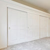 Design House 2-Pack Rectangular Privacy Pocket Door Passage is Finished in Satin Nickel
