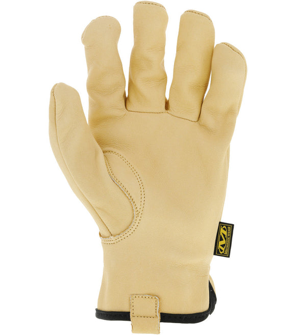 Mechanix Wear Leather Work Gloves Leather Cow Driver Large, Brown