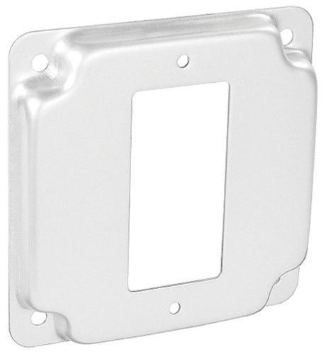 Southwire Square Industrial Surface Cover GFCI Stainless Steel