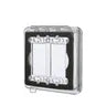 Hubbell Taymac 2-Gang Weatherproof Flip Cover Flat Clear