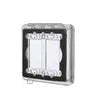 Hubbell Taymac 2-Gang Weatherproof Flip Cover Flat Clear