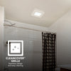 Broan-NuTone® Roomside Series Bathroom Exhaust Fan w/ LED Light, 60 CFM, Energy Star®