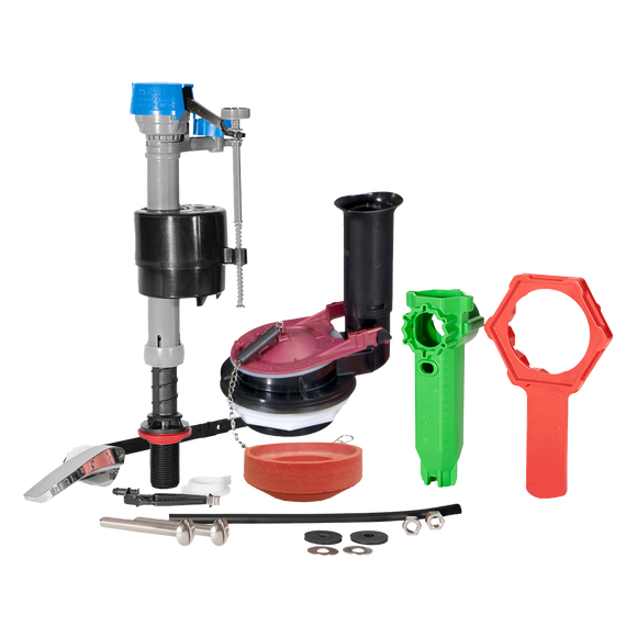 Fluidmaster K-400H-038 PerforMAX® Universal Toilet Fill Valve and 3-in Flapper Kit