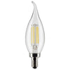 Satco S21840 4 Watt CA10 Candelabra Base LED Bulb