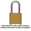 Master Lock 875DLH 2in (51mm) Wide Set Your Own Combination Padlock with 2in (51mm) Shackle