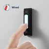 Globe Heath Zenith Black Metal Wired Lighted Push Doorbell Button