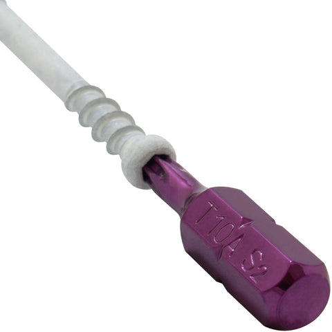 K9 Fasteners Greyhound Reverse Thread Trim White