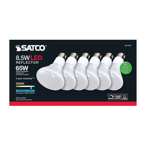 Satco S11473 8.5BR30/LED/850/120V/6PK
