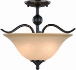 Hardware House 12-7707 Dover 2-Light Semi-Flush Mount Ceiling Fixture