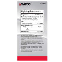 Satco S12430 12.5 Watt A19 LED Filament