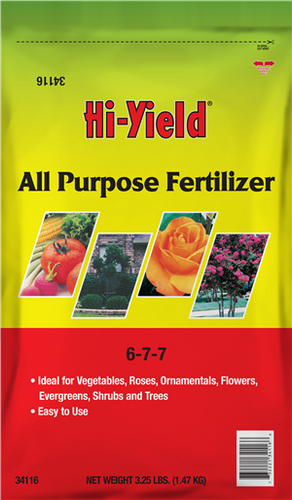 Hi-Yield All Purpose Fertilizer 6-7-7 (3.25 lbs)