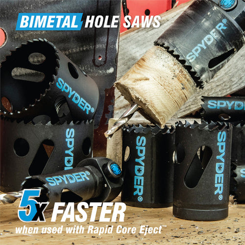 Spyder 600100CF 4-3/4 Bi-Metal Hole Saw Rapid Core Eject®