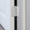 Design House Door Hinge in Satin Nickel, 4-Inch, Square Corner, 3-Pack