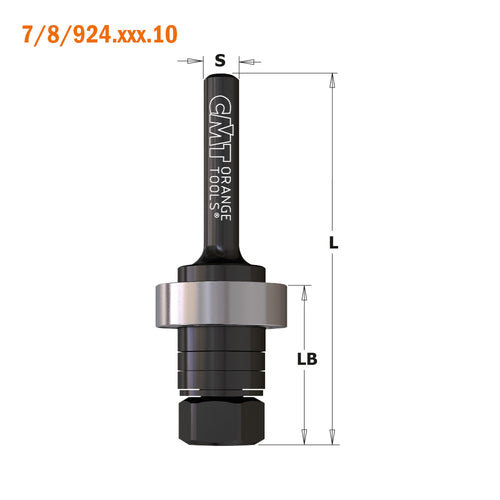 CMT Arbors for slot cutters 822