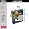Delta MultiChoice® Universal High-Flow Shower Rough - Universal Inlets / Outlets