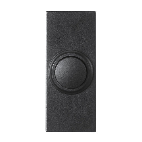 Heath Zenith Black Plastic Wireless Push Button Doorbell