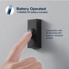Heath Zenith Black Plastic Wireless Push Button Doorbell
