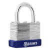 Brinks 1-9/16in. (40mm) Laminated Steel Padlock 7/8 Shackle Clearance 2-Pack