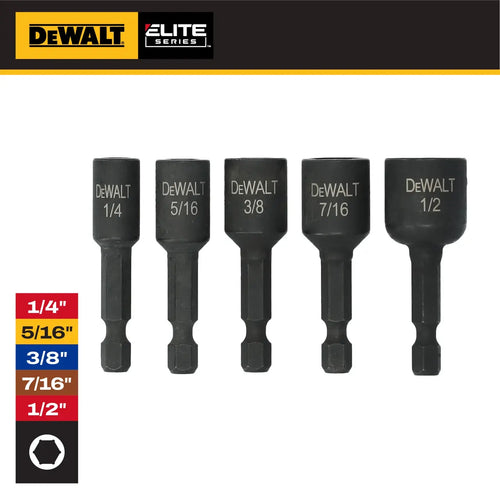 DeWalt ELITE SERIES™ Nut Drivers (5-Pc.)