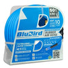 BluBird Rubber Air Hose 3/8 X 50'- 3/8 Male-NPT, 300 PSI, EPDM with Universal 5 in 1 Coupler