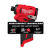 Milwaukee M12™ Subcompact Brushless 1/4 Hex Impact Driver