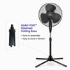 Grip Tight Tools 16 Oscillating Pedestal Fan, 3 Speed Control, Black