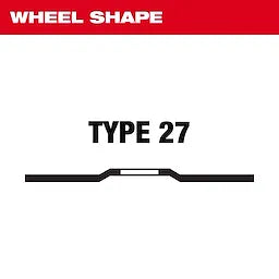 Milwaukee 4-1/2 x 1/8 x 7/8 Performance+ Dual Metal Cut & Grind Wheel Type 27
