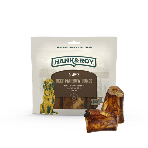 Hank & Roy Beef Marrow Bones 3-4 Inch