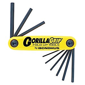 Bondhus 12589, Set 9 Hex Fold-up Tool 5/64 - 1/4 (1)