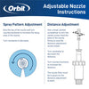 Orbit 2-inch Professional Pressure-Regulating Pop-Up Spray Head Sprinkler with 4-foot Adjustable Nozzle