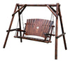 Leigh Country Char-Log 4 ft. Porch Swing with Frame