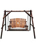 Leigh Country Char-Log 4 ft. Porch Swing with Frame