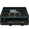 Charbroil® 22 Performance Series™ Portable Tabletop 2 Burner Propane Gas Griddle Black