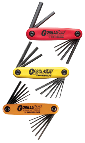 Bondhus Hex End GorillaGrip® Fold Ups - ProGuard™ Finish 7-Piece