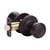 Design House Tulip Keyed Entry Door Knob, Matte Black